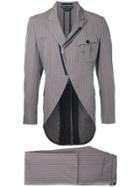 Comme Des Garçons Vintage Pinstripe Tailcoat Suit - Pink & Purple