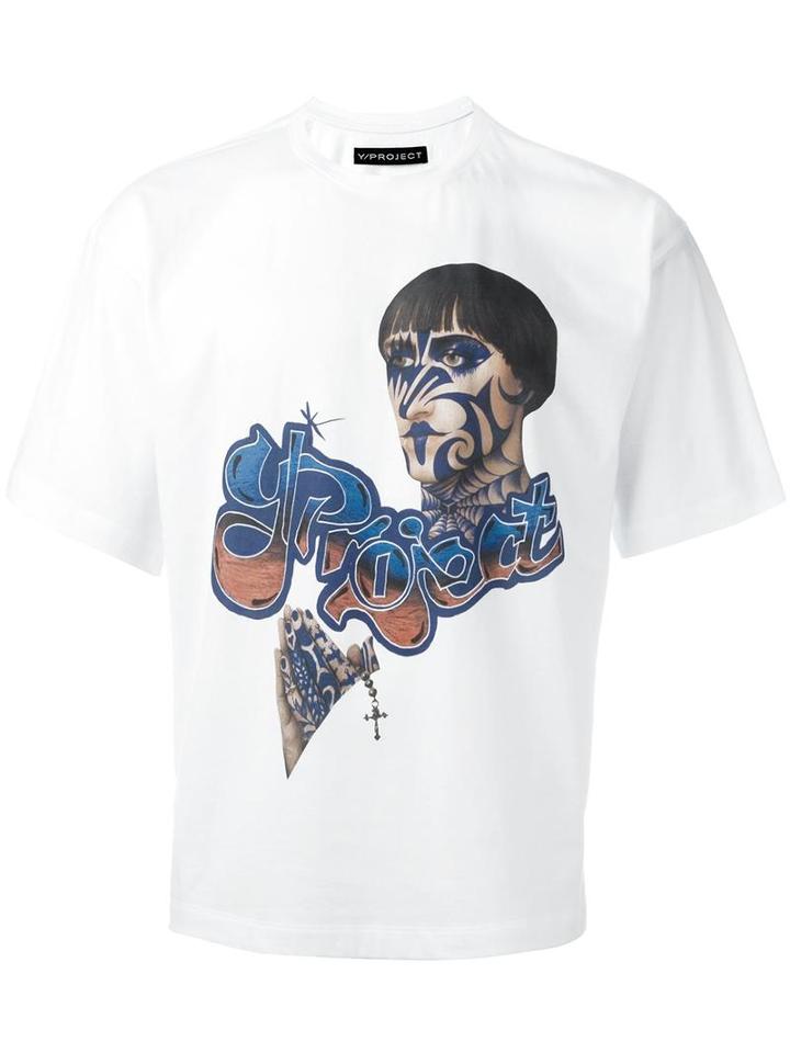 Y / Project 'prayer' T-shirt, Adult Unisex, Size: Medium, White, Cotton