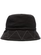 And Wander Logo Embroidered Bucket Hat - Black