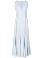 Gabriela Hearst Heart Print Midi Dress - Blue