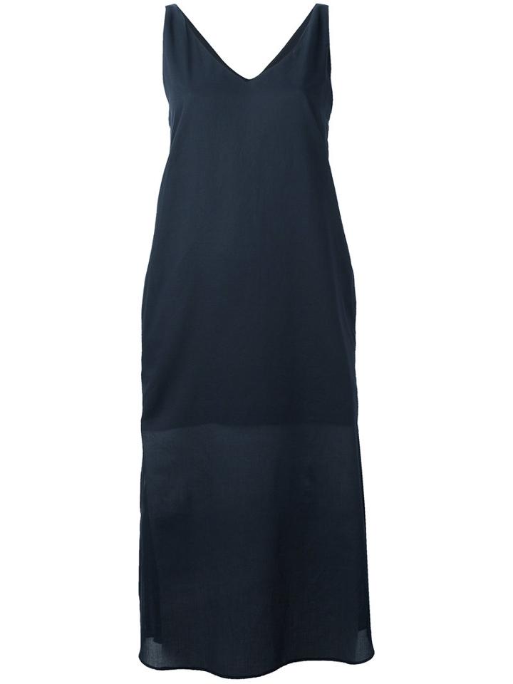 Stephan Schneider - A-line Dress - Women - Cotton - M, Blue, Cotton