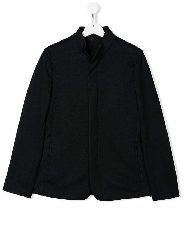 Emporio Armani Kids Teen Logo Trim Blazer - Blue