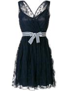 Ermanno Ermanno Sleeveless Lace Wrap Dress - Blue