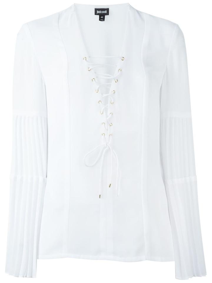 Just Cavalli Lace-up Blouse