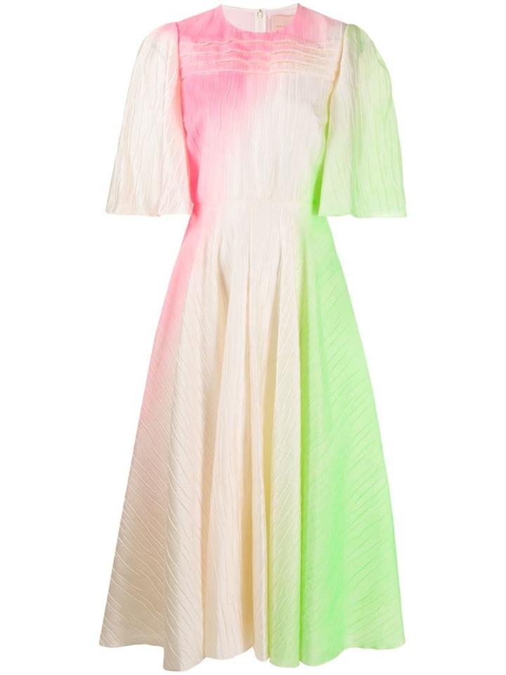 Roksanda Raeya Crinkled Midi Dress - Pink