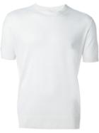 Ballantyne Fine-knit T-shirt, Men's, Size: 52, White, Silk/linen/flax