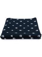 Champion Logo Print Beach Towel - Blue