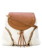 See By Chloé Shearling Olga Backpack - White
