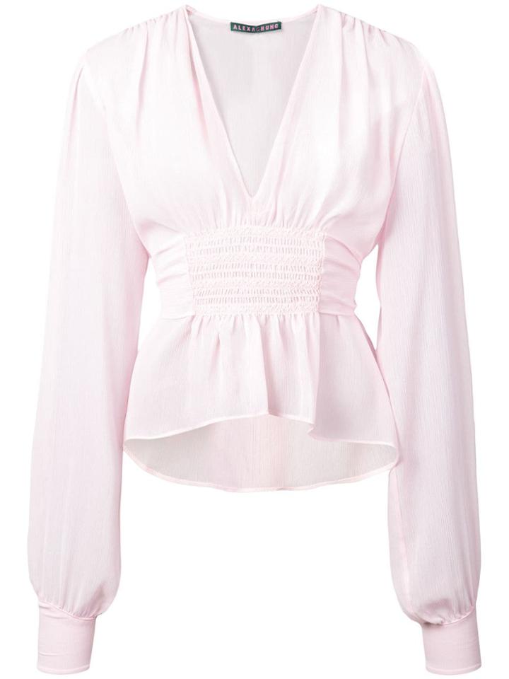 Alexa Chung Smock Blouse - Pink