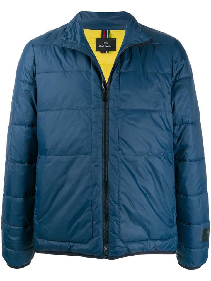 Ps Paul Smith Slim-fit Padded Jacket - Blue