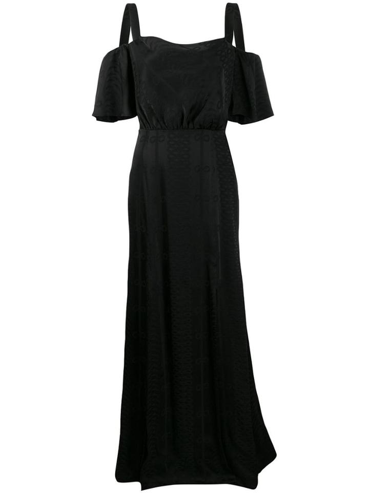 Temperley London Off-shoulder Maxi Dress - Black