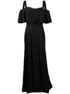 Temperley London Off-shoulder Maxi Dress - Black