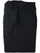 Iro - Katmore Fitted Mini Skirt - Women - Cotton/elastodiene/polyamide - 40, Black, Cotton/elastodiene/polyamide