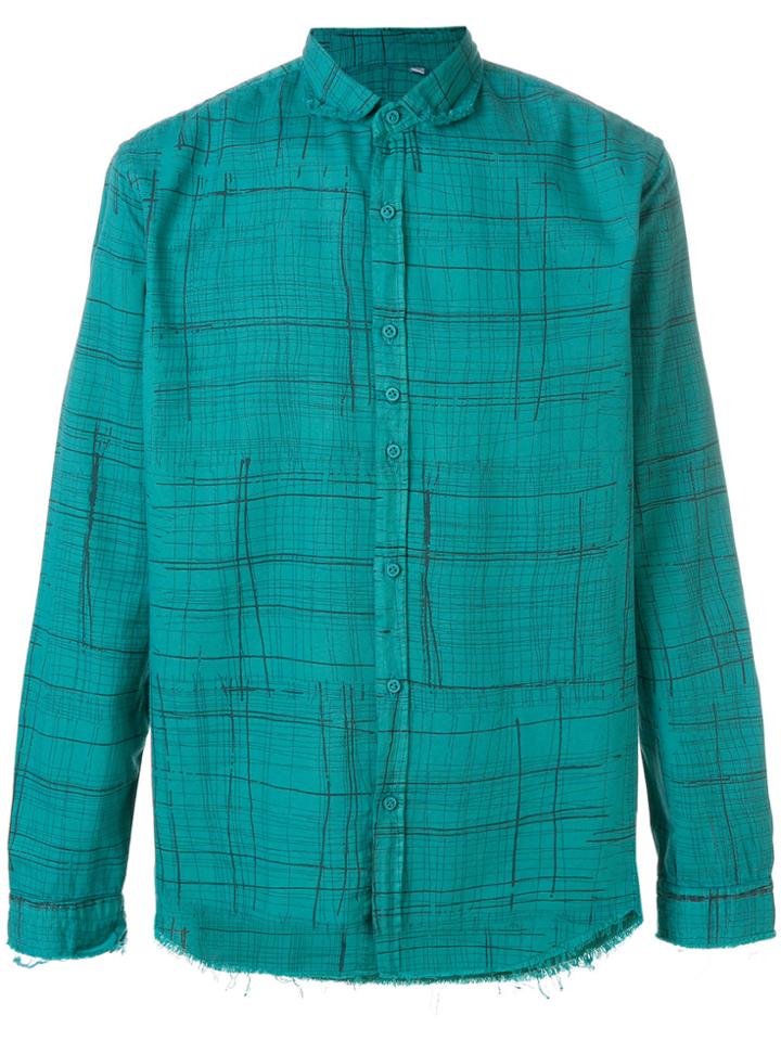 Costumein Distressed Effect Shirt - Green