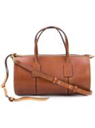 Loewe - Logo Embossed Bowling Bag - Women - Calf Leather - One Size, Brown, Calf Leather