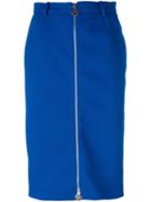 Carven 'gabardine' Skirt, Women's, Size: 36, Blue, Polyester/spandex/elastane/cotton