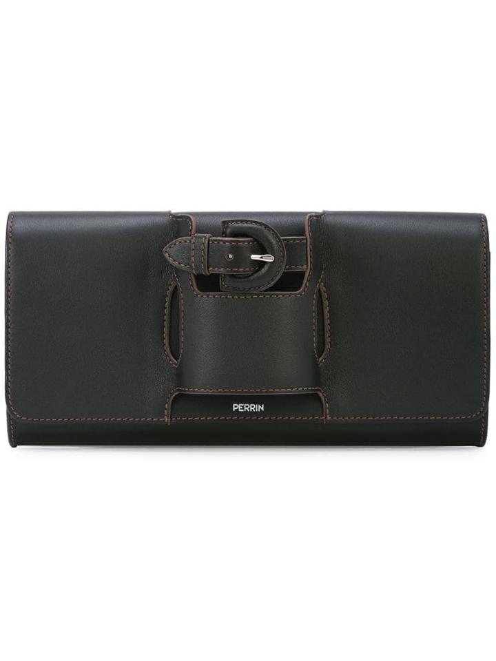 Perrin Paris La Boucle Biker Glove Clutch - Black