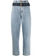 Essentiel Antwerp Belted High Waisted Jeans - Blue