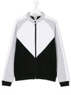 Karl Lagerfeld Kids Printed Back Bomber Jacket - Multicolour