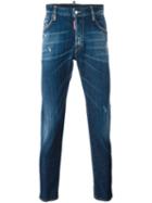 Dsquared2 'skater' Jeans, Men's, Size: 54, Blue, Cotton/spandex/elastane/calf Leather