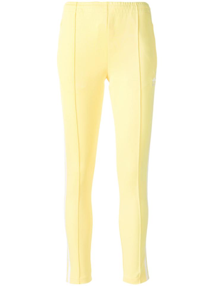 Adidas Striped Tapered Trousers - Yellow & Orange