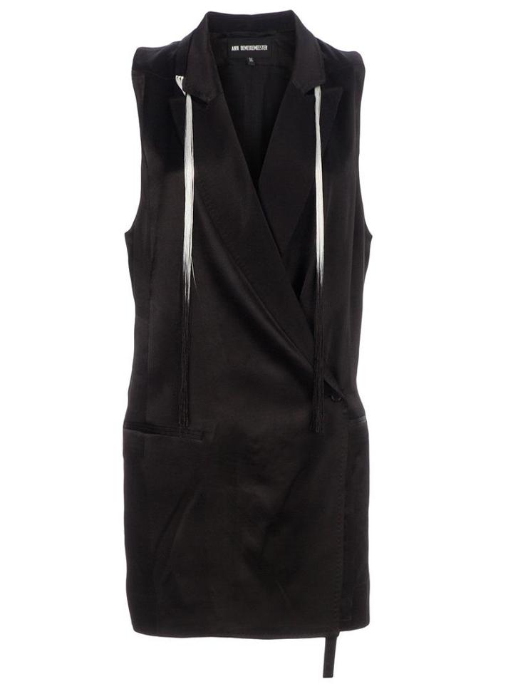 Ann Demeulemeester Tassel Detail Sleeveless Coat