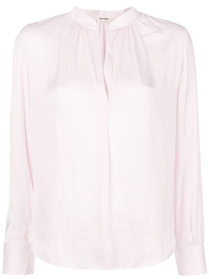 Zadig & Voltaire V-neck Shirt - Pink