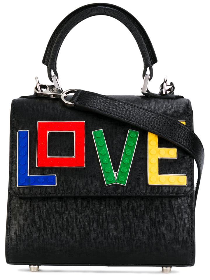 Les Petits Joueurs - Micro Alex Love Clutch - Women - Leather/plastic - One Size, Black, Leather/plastic