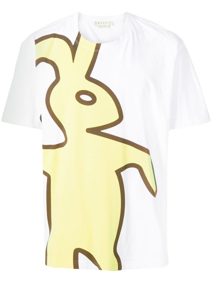 Marni Dance Bunny Print T-shirt - White