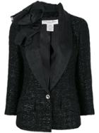Christian Dior Vintage Lurex Blazer Jacket - Black