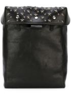 Jimmy Choo Floyd Backpack, Black, Lamb Skin/metal