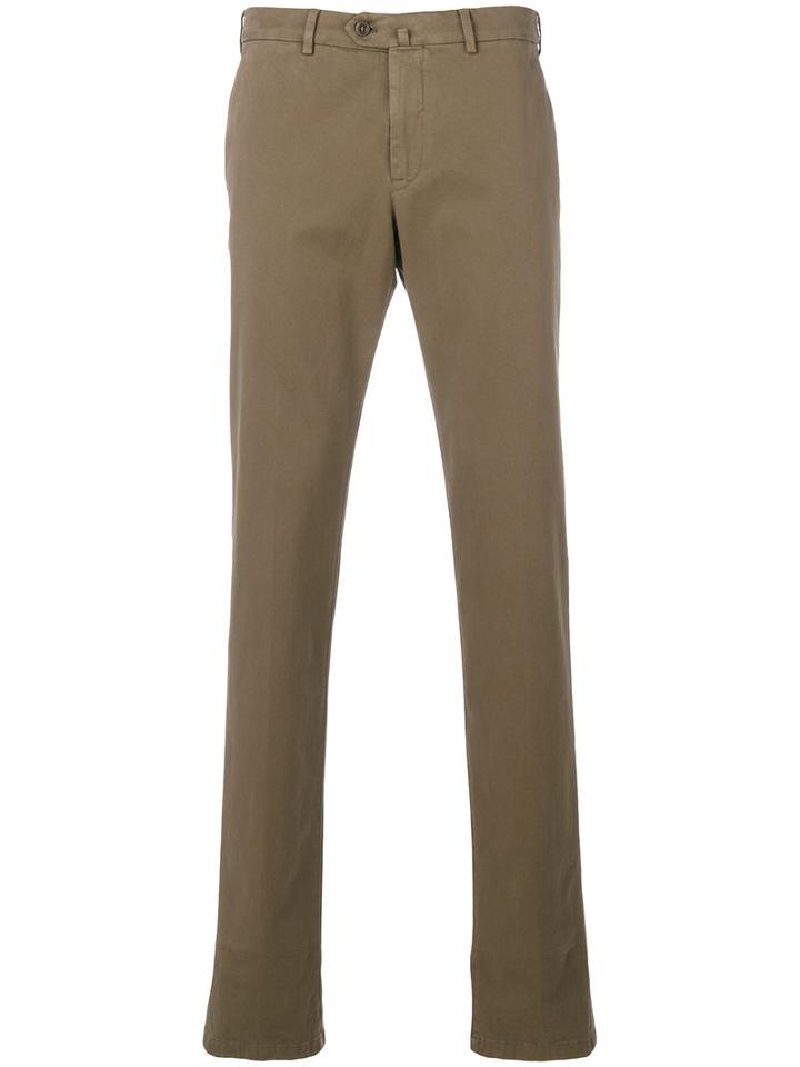 Loro Piana - Stretch Chinos - Men - Cotton/spandex/elastane - 52, Green, Cotton/spandex/elastane