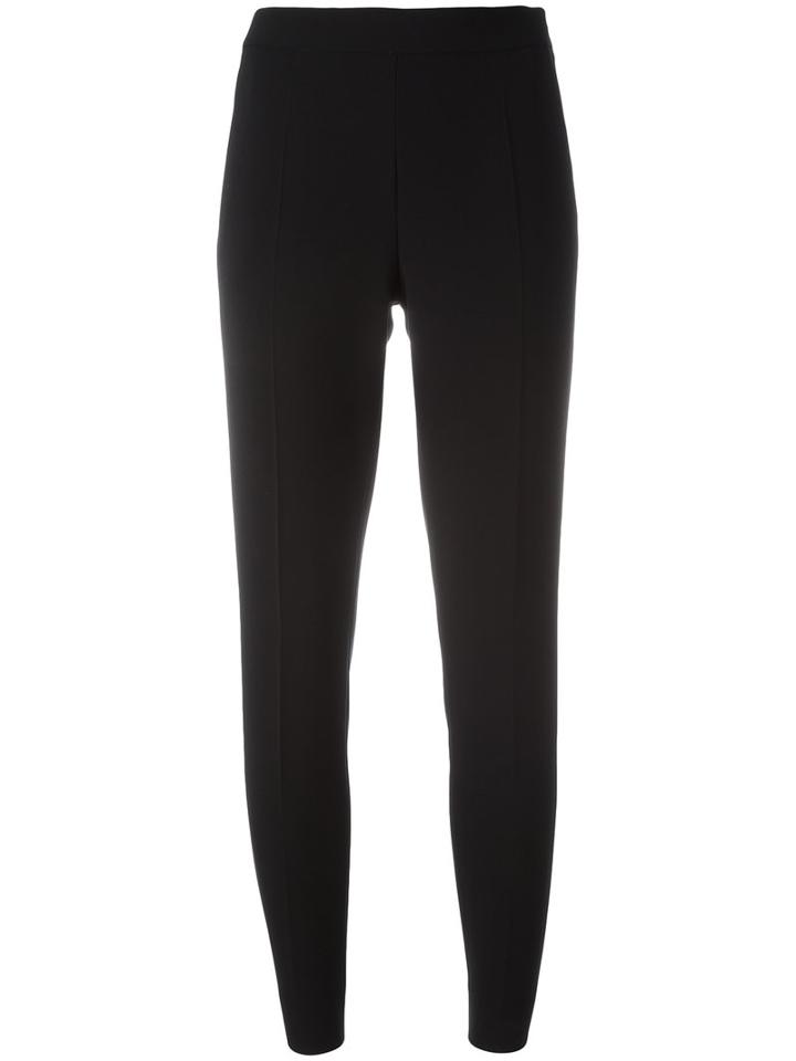 Moschino Cropped Trousers, Women's, Size: 40, Black, Polyester/triacetate/acetate/rayon