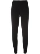 Moschino Cropped Trousers, Women's, Size: 40, Black, Polyester/triacetate/acetate/rayon