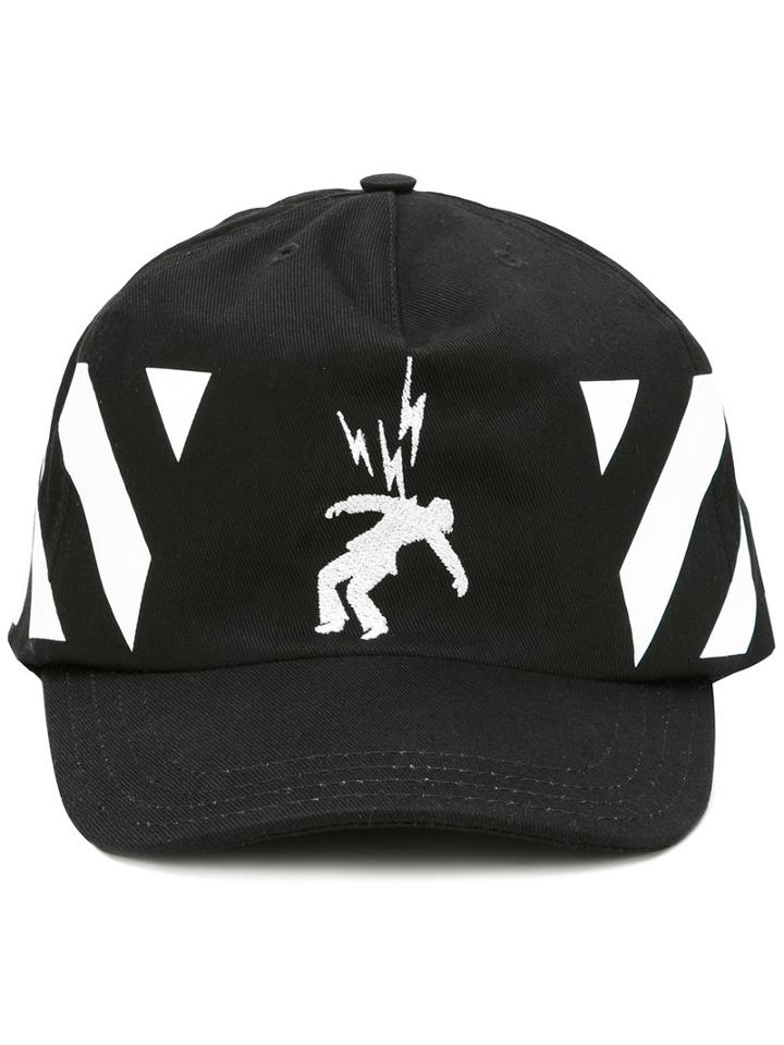 Off-white - Diag Electricity Cap - Men - Cotton - One Size, Black, Cotton