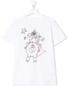 Stella Mccartney Kids Teen Superhero Pig T-shirt - White