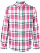 Edwin Checked Shirt, Men's, Size: Large, Pink/purple, Cotton