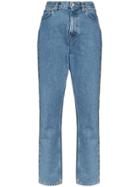 Christopher Kane Crystal-embellished Straight-leg Jeans - Blue