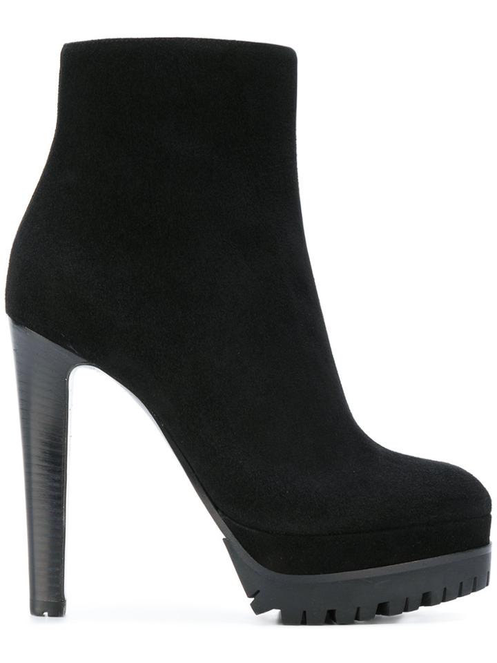 Sergio Rossi Platform Heeled Boots - Black