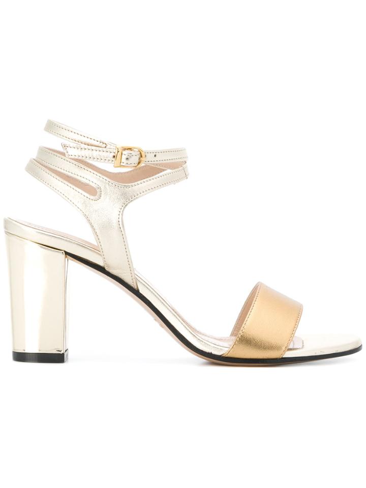Marc Ellis Block Heel Sandals - Metallic
