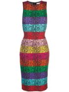 Alice+olivia Rainbow Snake Print Dress - Multicolour