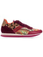 Etro Mixed Print Lace-up Sneakers - Red