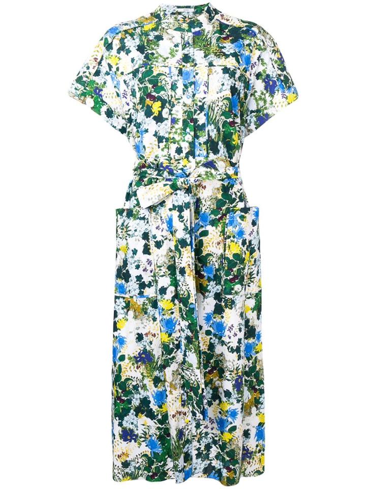 Erdem Floral Print Midi Dress - White