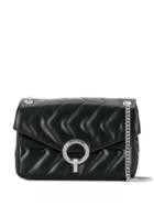 Sandro Paris Stitching Detail Shoulder Bag - Black