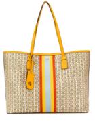 Tory Burch Gemini Link Canvas Tote Bag - Yellow