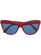 Burberry Eyewear Cat Eye Sunglasses - Red