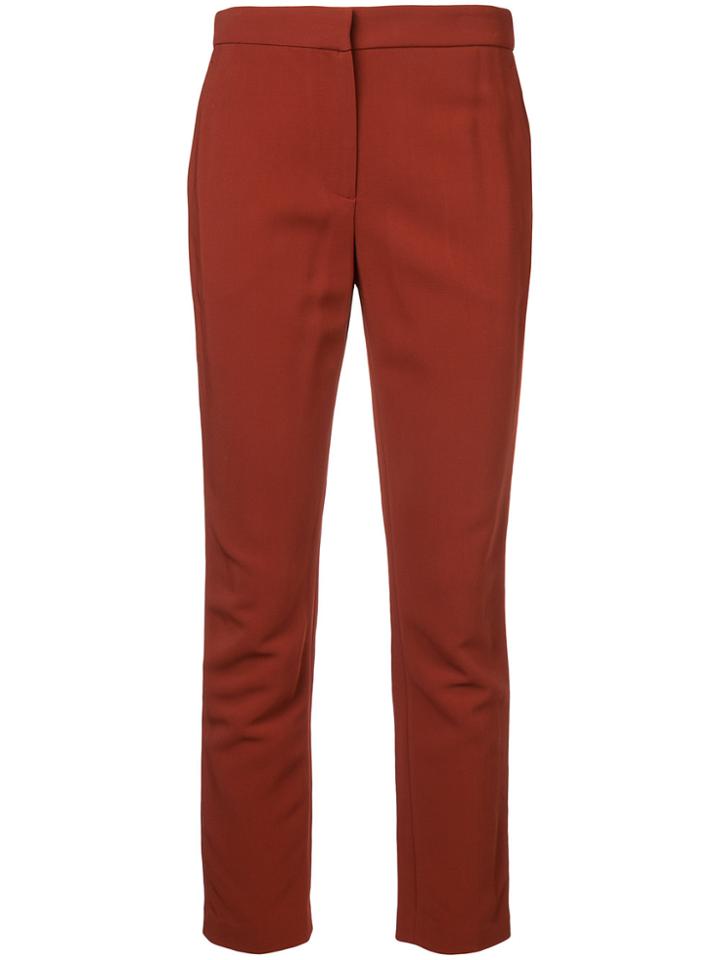 Rosetta Getty Cropped Tapered Trousers - Brown