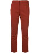 Rosetta Getty Cropped Tapered Trousers - Brown