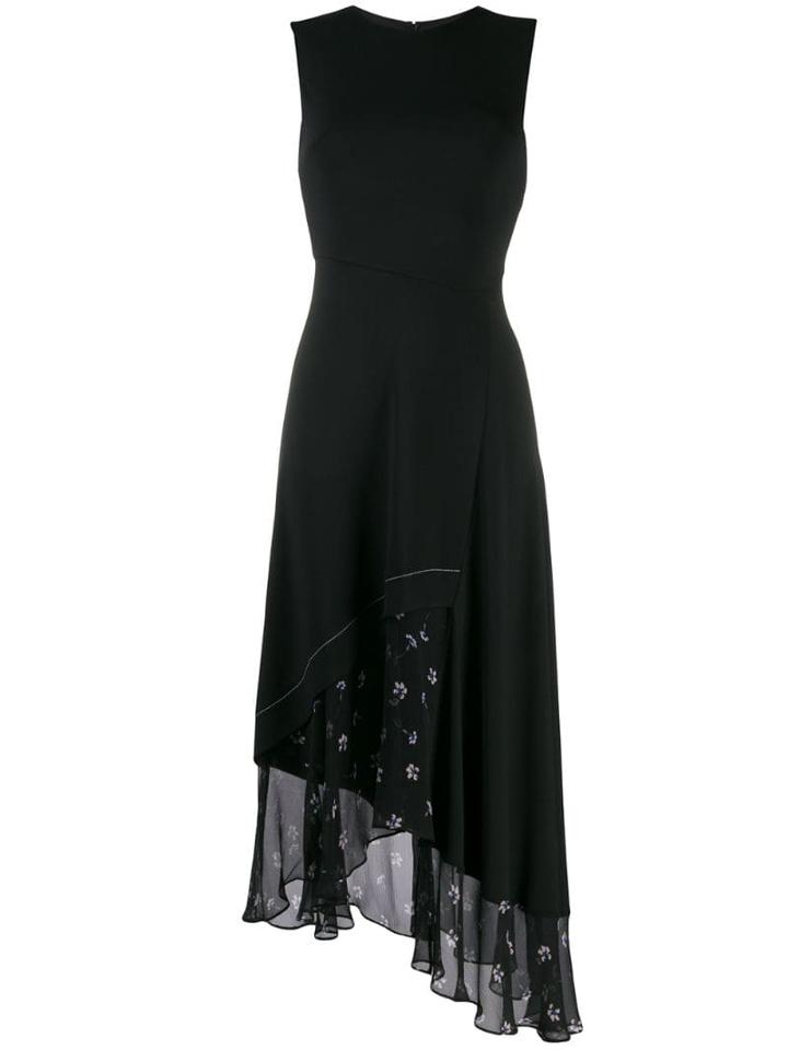 Markus Lupfer Floral Trim Shift Dress - Black