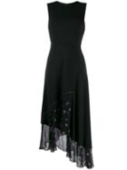 Markus Lupfer Floral Trim Shift Dress - Black